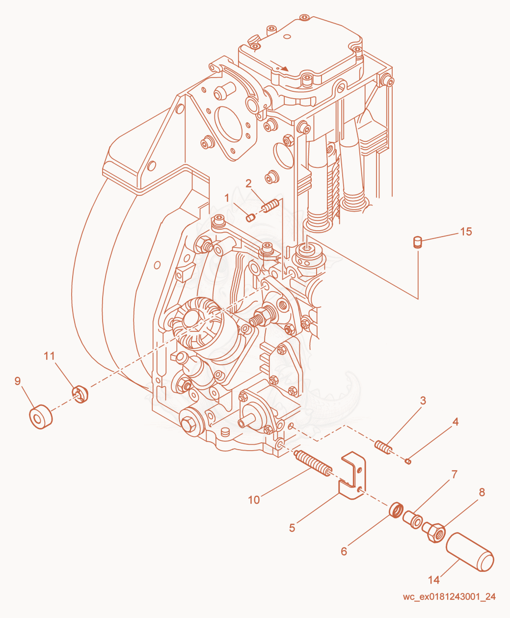 Exploded parts diagram of the Special Equipment of a Wacker Neuson RD7H-SEU, with numbered balloons