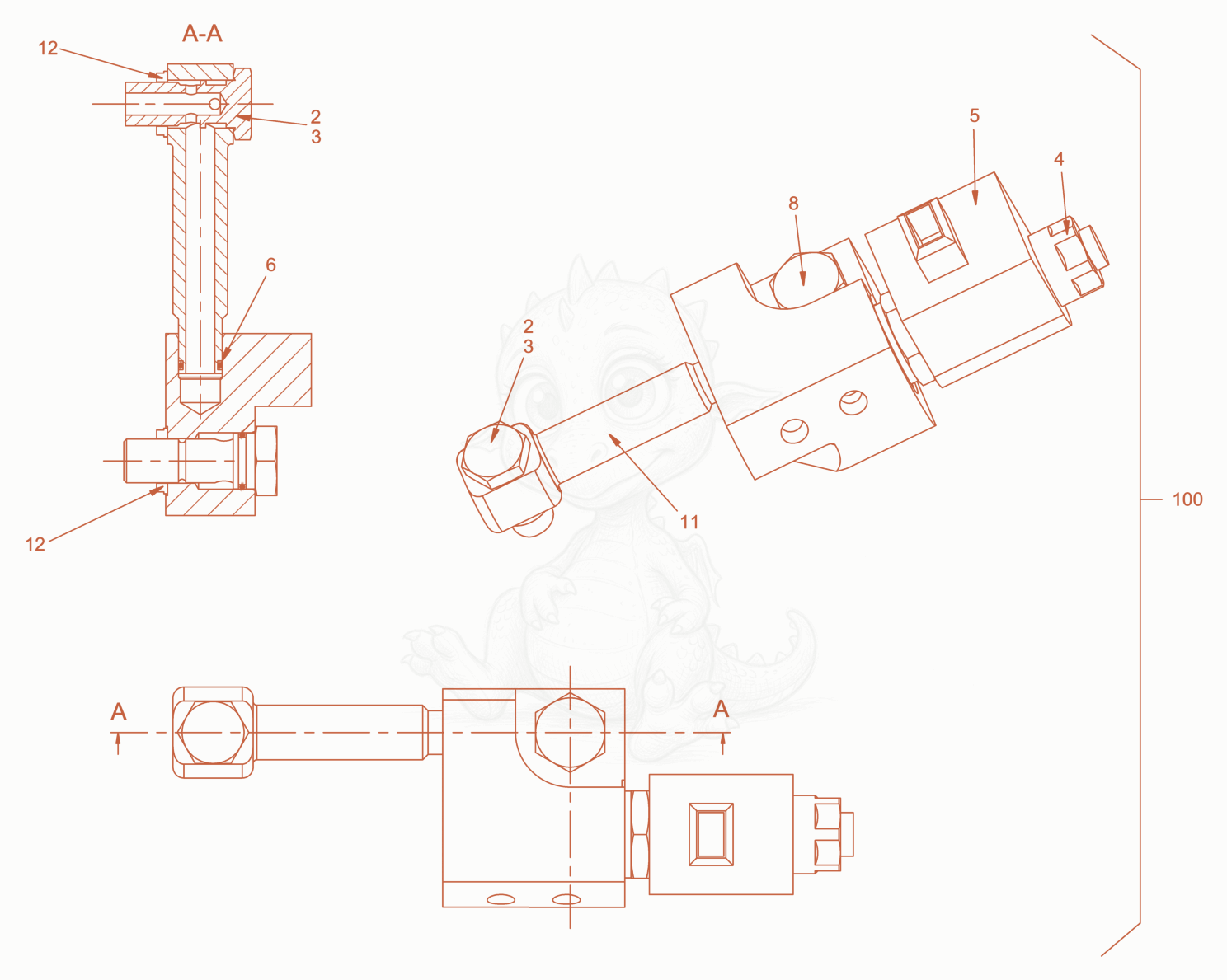 Exploded parts diagram of the valve block of a Wacker Neuson RD28-120CCN, with numbered balloons