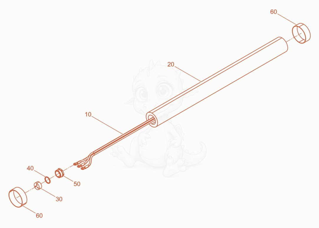 Exploded parts diagram of the Hose Connection cpl. of a Wacker Neuson IEE58/34/3, with numbered balloons