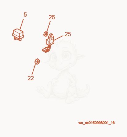 Exploded parts diagram of the Engine Components of a Wacker Neuson GPS5600A, with numbered balloons