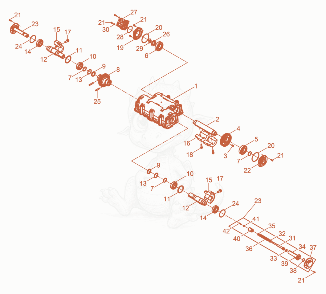 Exploded parts diagram of the Exciter cpl. DPU80r of a Wacker Neuson DPU80RLEM770, with numbered balloons
