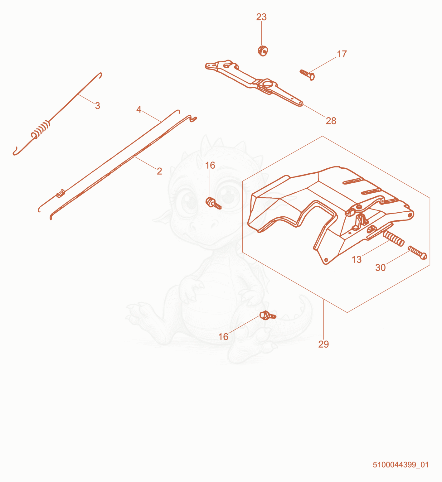 Exploded parts diagram of the Governor Control of a Wacker Neuson GP6600A, with numbered balloons