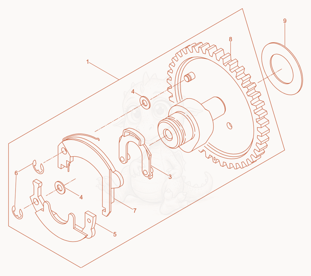Exploded parts diagram of the Camshaft of a Wacker Neuson DPS3060HV, with numbered balloons