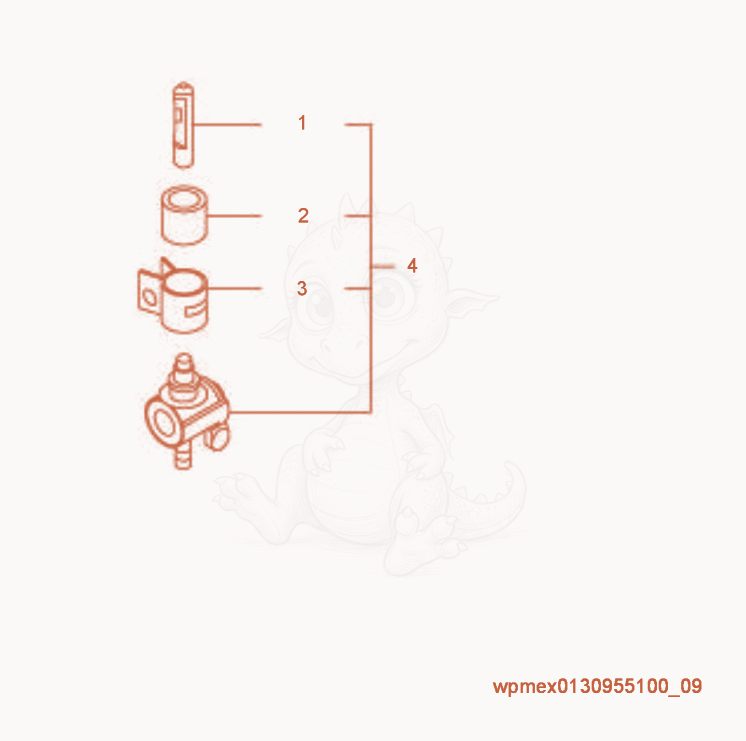Exploded parts diagram of the Fuel Strainer of a Wacker Neuson VP1030R, with numbered balloons