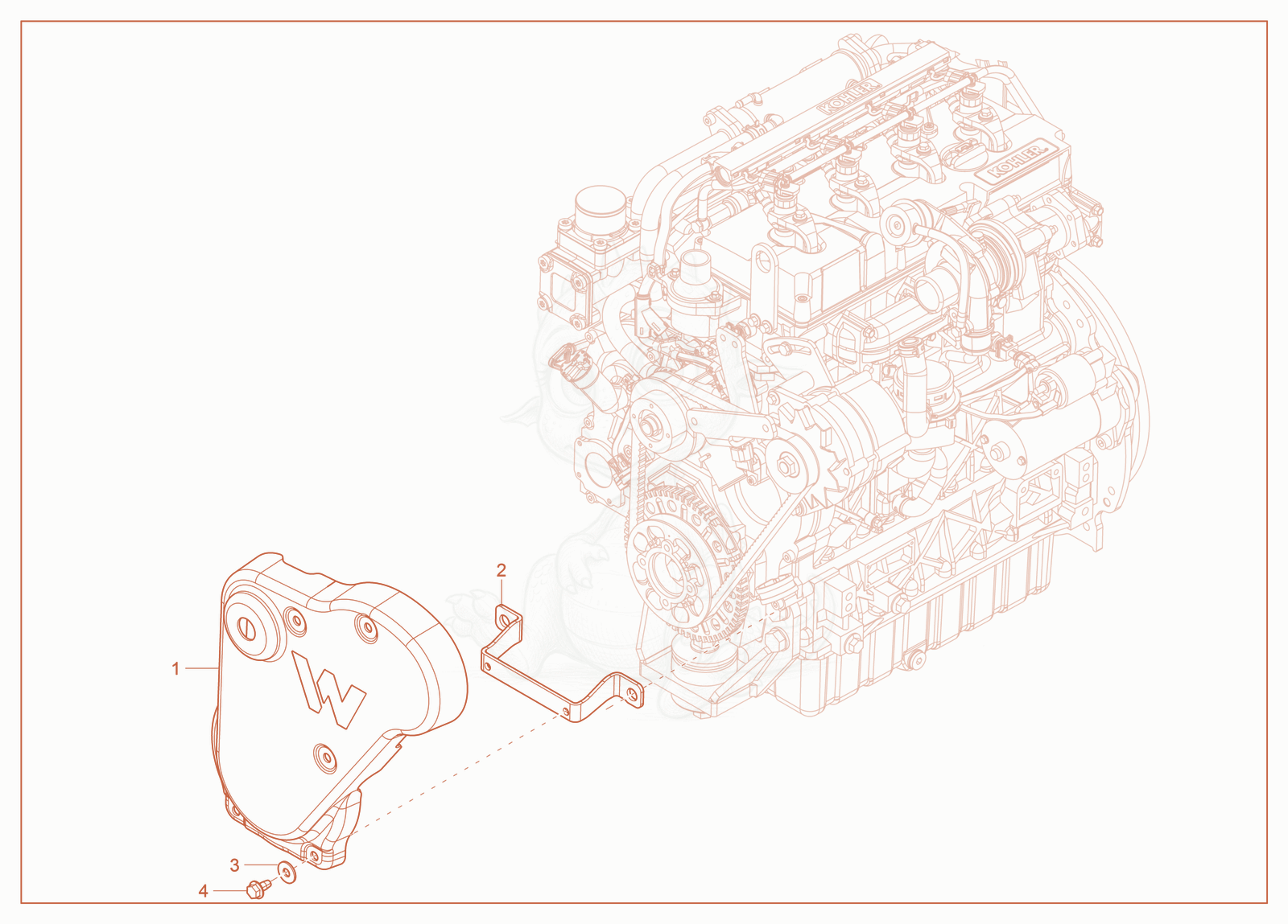 Exploded parts diagram of the No HVAC of a Wacker Neuson ST31(S05-6), with numbered balloons