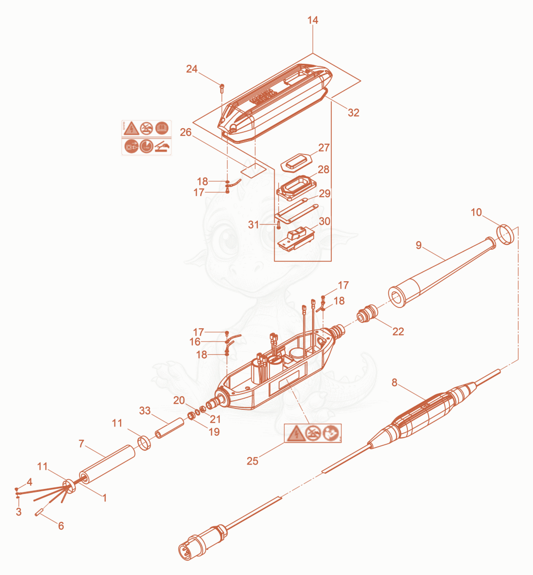 Exploded parts diagram of the Hose Connection cpl. of a Wacker Neuson IRFU45/120/5UK, with numbered balloons