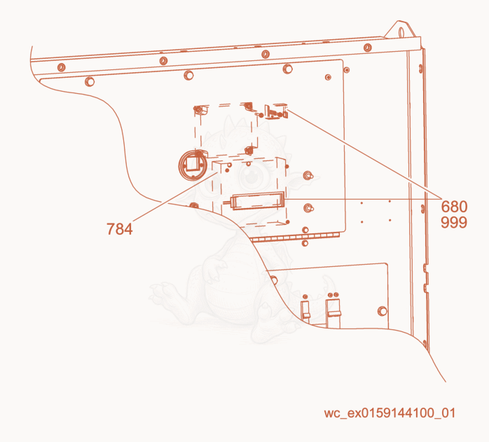 Exploded parts diagram of the LCD Strip Heater of a Wacker Neuson G85, with numbered balloons