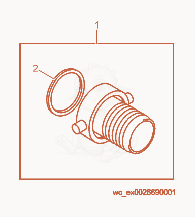 Exploded parts diagram of the Coupling of a Wacker Neuson PS23703, with numbered balloons