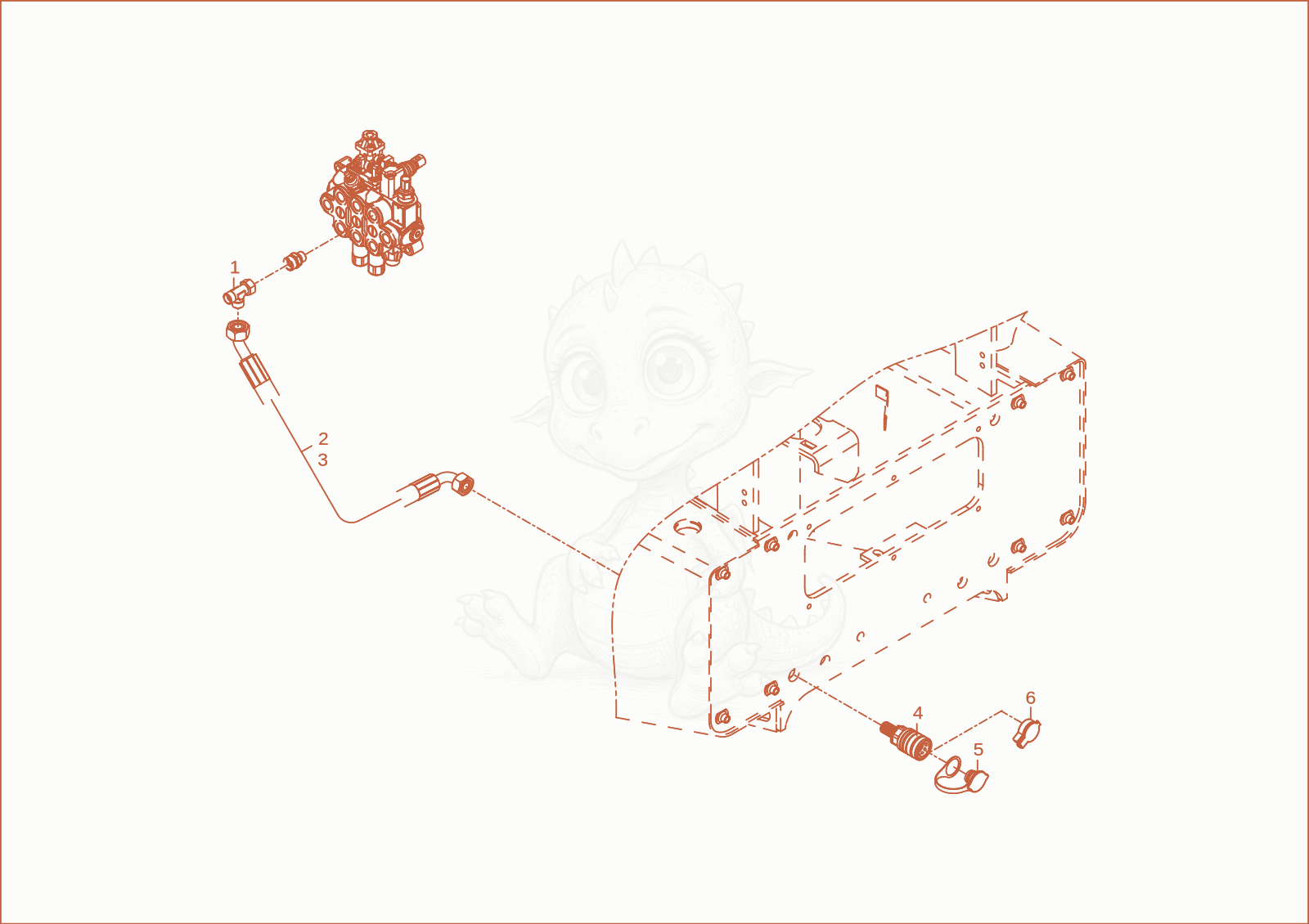 Exploded parts diagram of the AUXILARY HYDRAULICS of a Wacker Neuson WL28, with numbered balloons