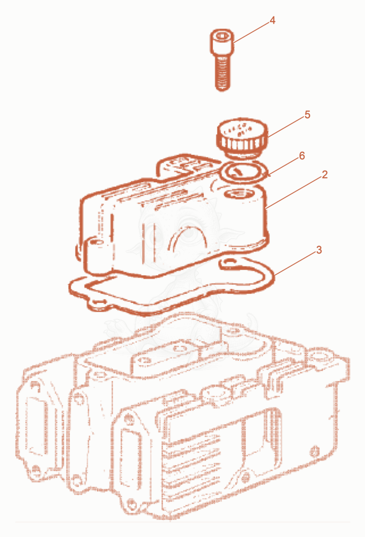 Exploded parts diagram of the Fly wheel of a Wacker Neuson DPU100-70LES, with numbered balloons