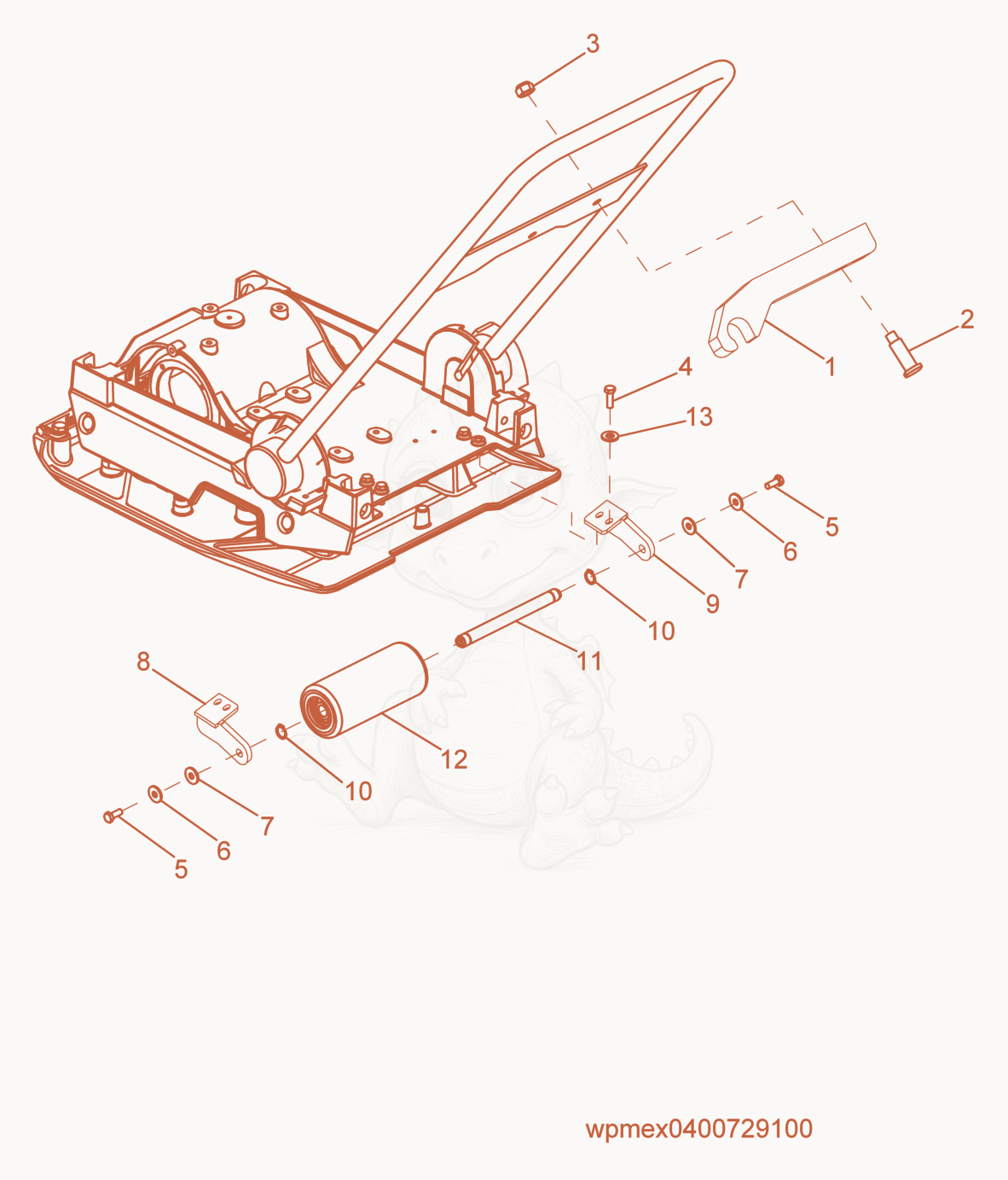 Exploded parts diagram of the Wheel Kit of a Wacker Neuson WP1540WW, with numbered balloons