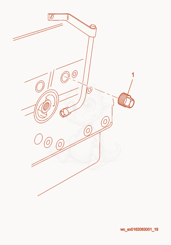 Exploded parts diagram of the Thermostat of a Wacker Neuson RD27-120, with numbered balloons