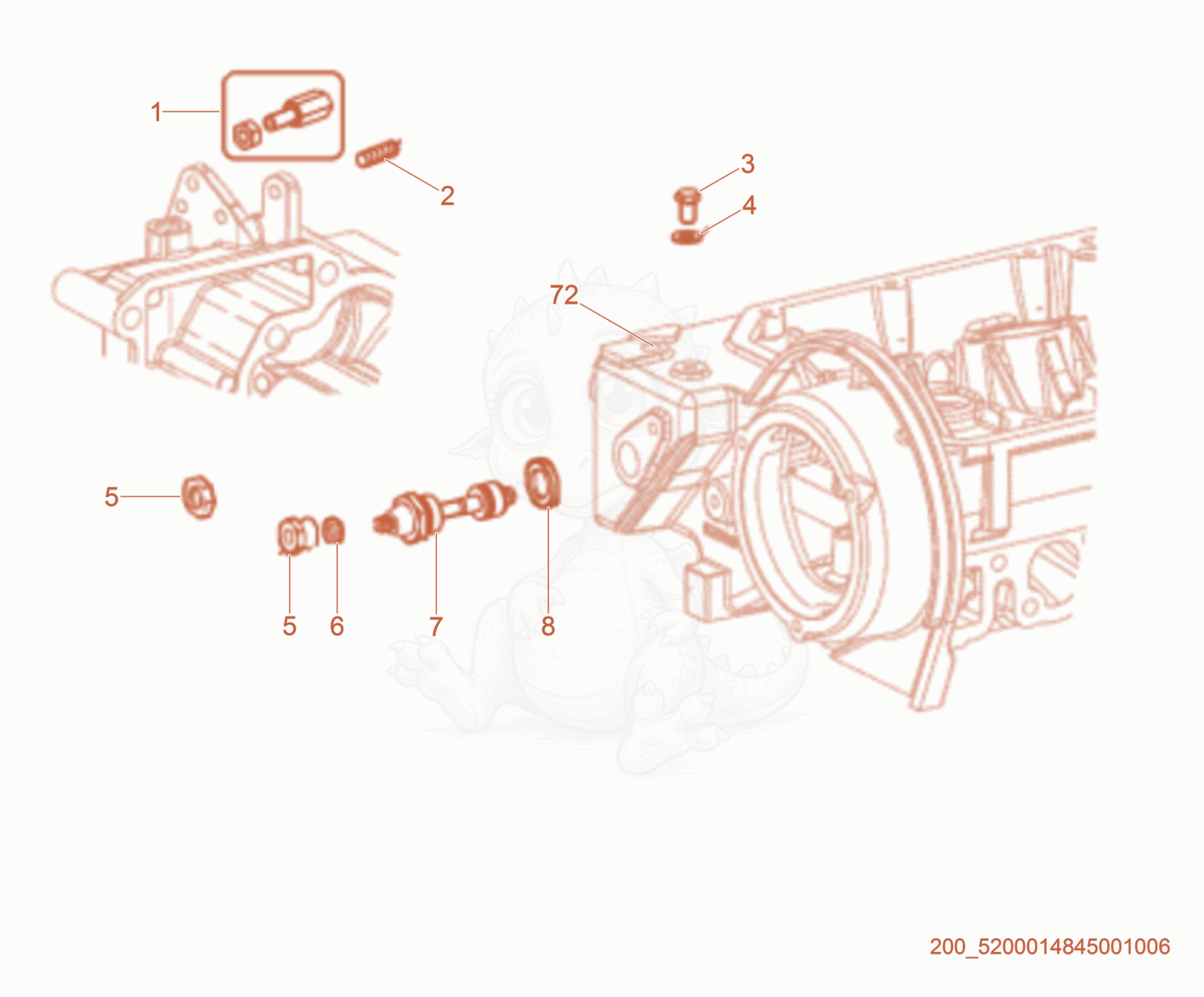 Exploded parts diagram of the Controls of a Wacker Neuson PT6LT(I), with numbered balloons