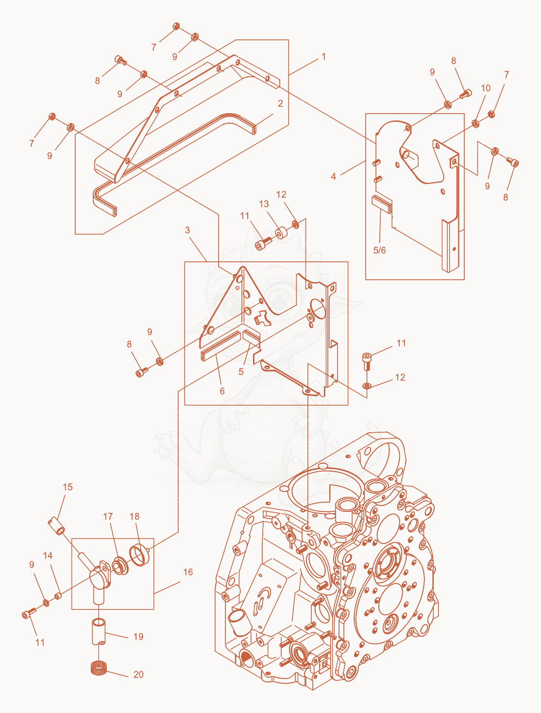 Exploded parts diagram of the Bleeder Valve of a Wacker Neuson DPU4045H, with numbered balloons