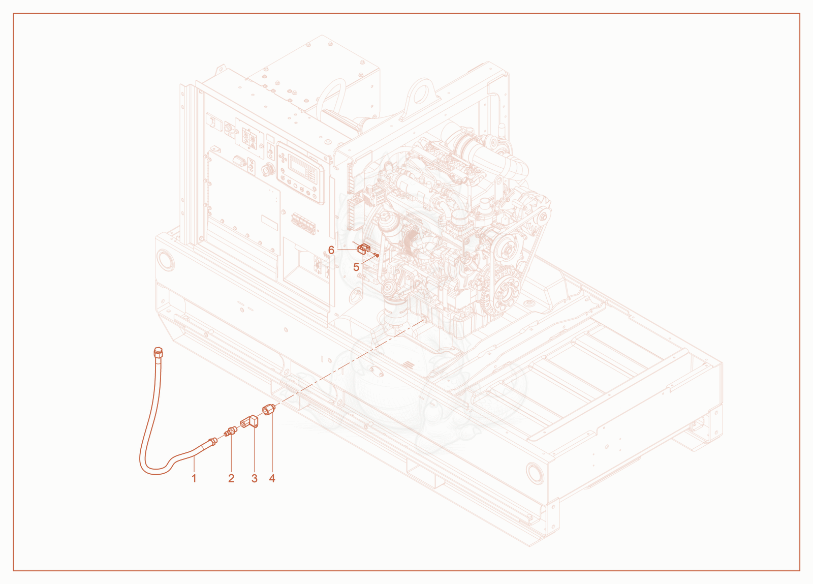 Exploded parts diagram of the Oil Drain of a Wacker Neuson G35, with numbered balloons