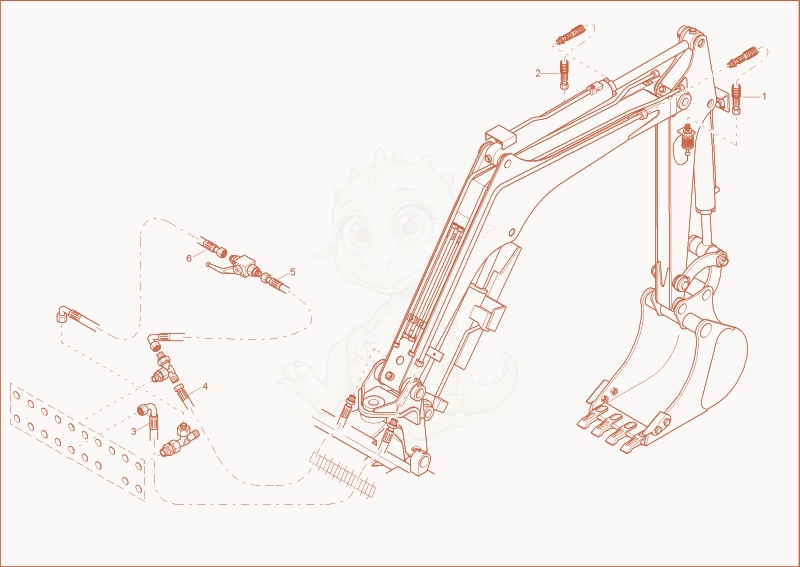 Exploded parts diagram of the AUXILIARY FUNCTION INSTALLATION of a Wacker Neuson 1402PRIMUSFORCE, with numbered balloons