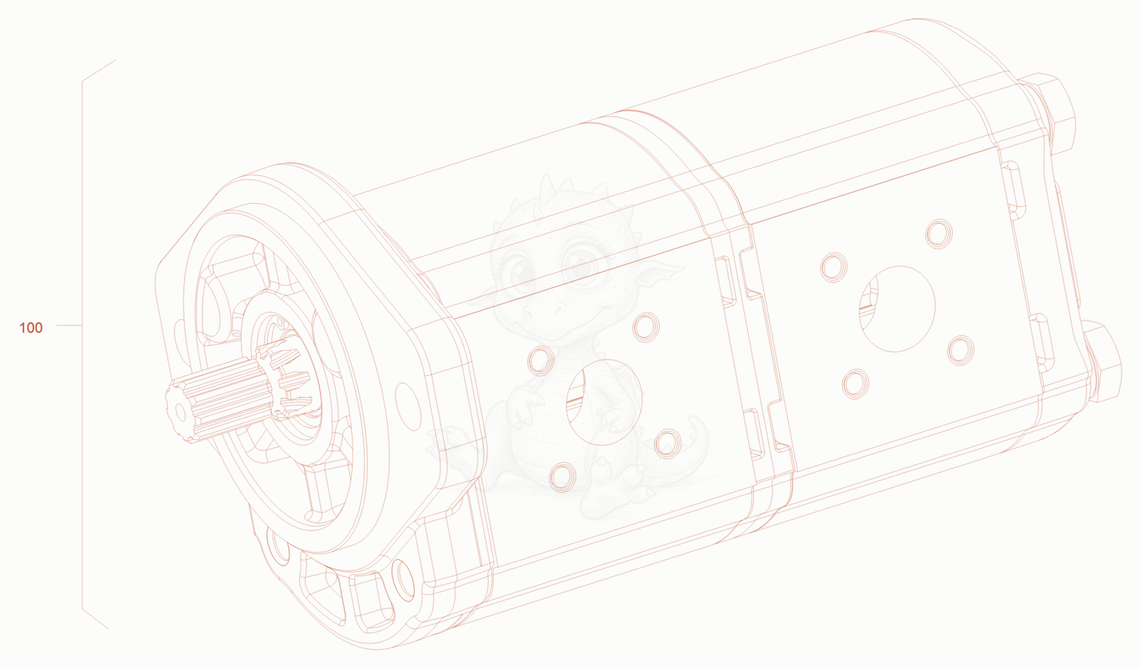 Exploded parts diagram of the tandem pump of a Wacker Neuson RC70P, with numbered balloons