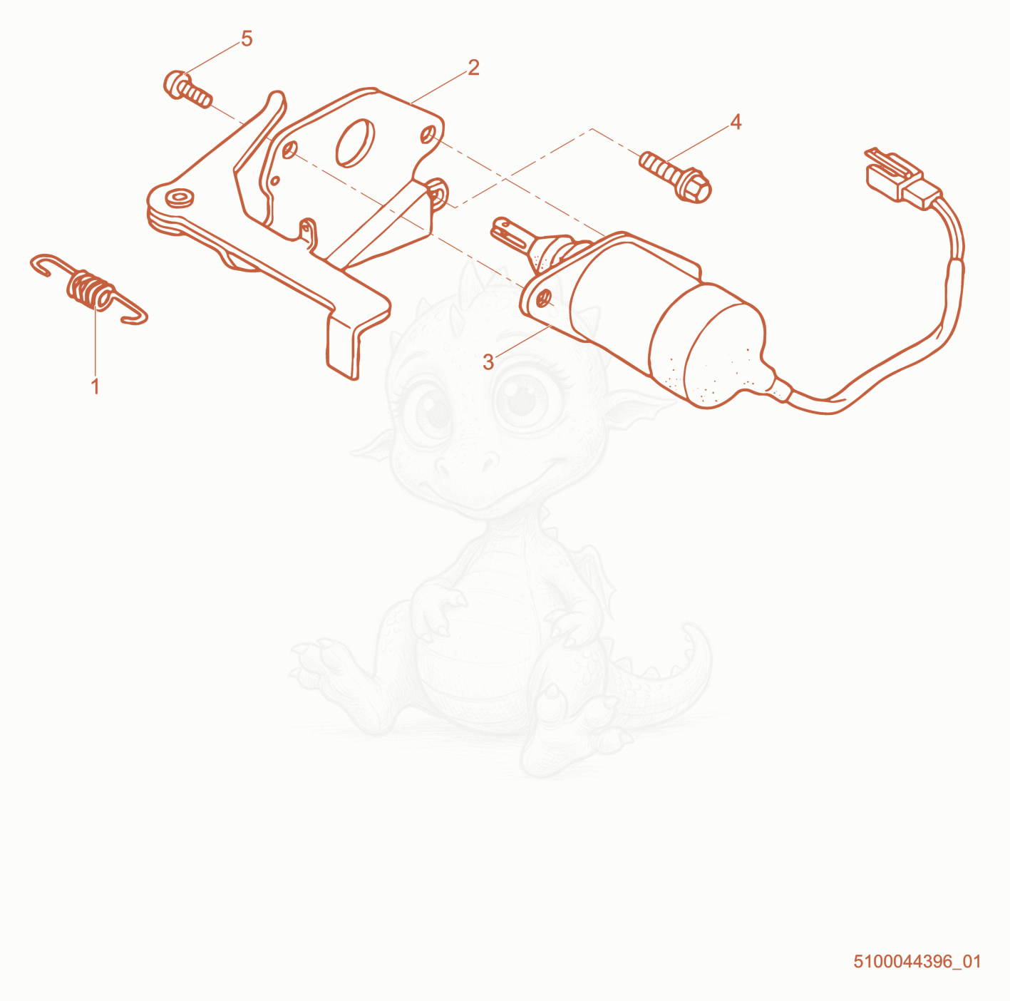 Exploded parts diagram of the Throttle Control of a Wacker Neuson GP6600A, with numbered balloons