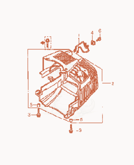 Exploded parts diagram of the Cover of a Wacker Neuson P31A, with numbered balloons