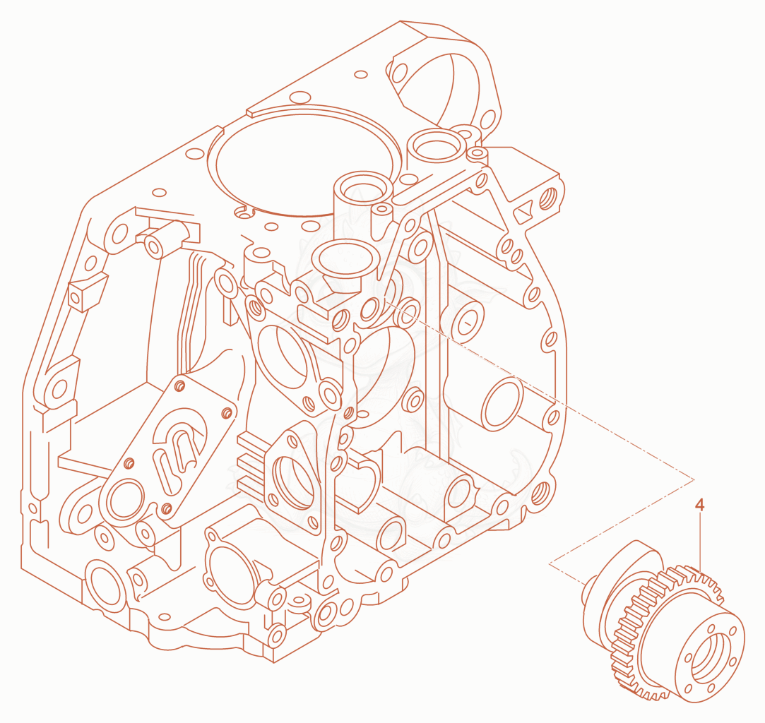 Exploded parts diagram of the Camshaft of a Wacker Neuson DPU4545HECHUS, with numbered balloons