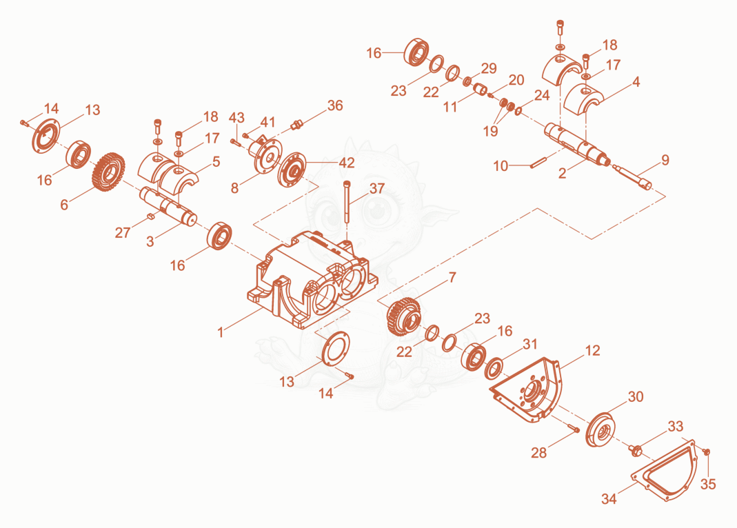 Exploded parts diagram of the Exciter of a Wacker Neuson DPU3750HTSUS, with numbered balloons