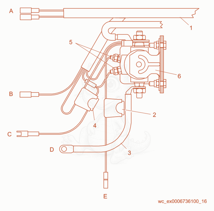 Exploded parts diagram of the Electrical/Engine of a Wacker Neuson RD880V, with numbered balloons