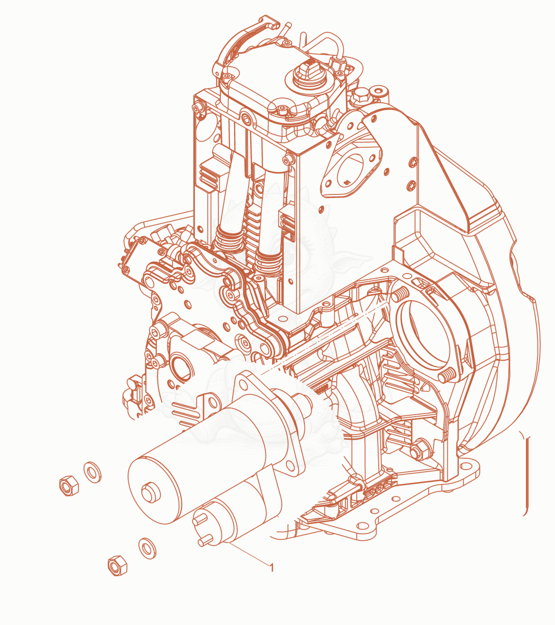 Exploded parts diagram of the Starter of a Wacker Neuson DPU6555HEHAPN, with numbered balloons