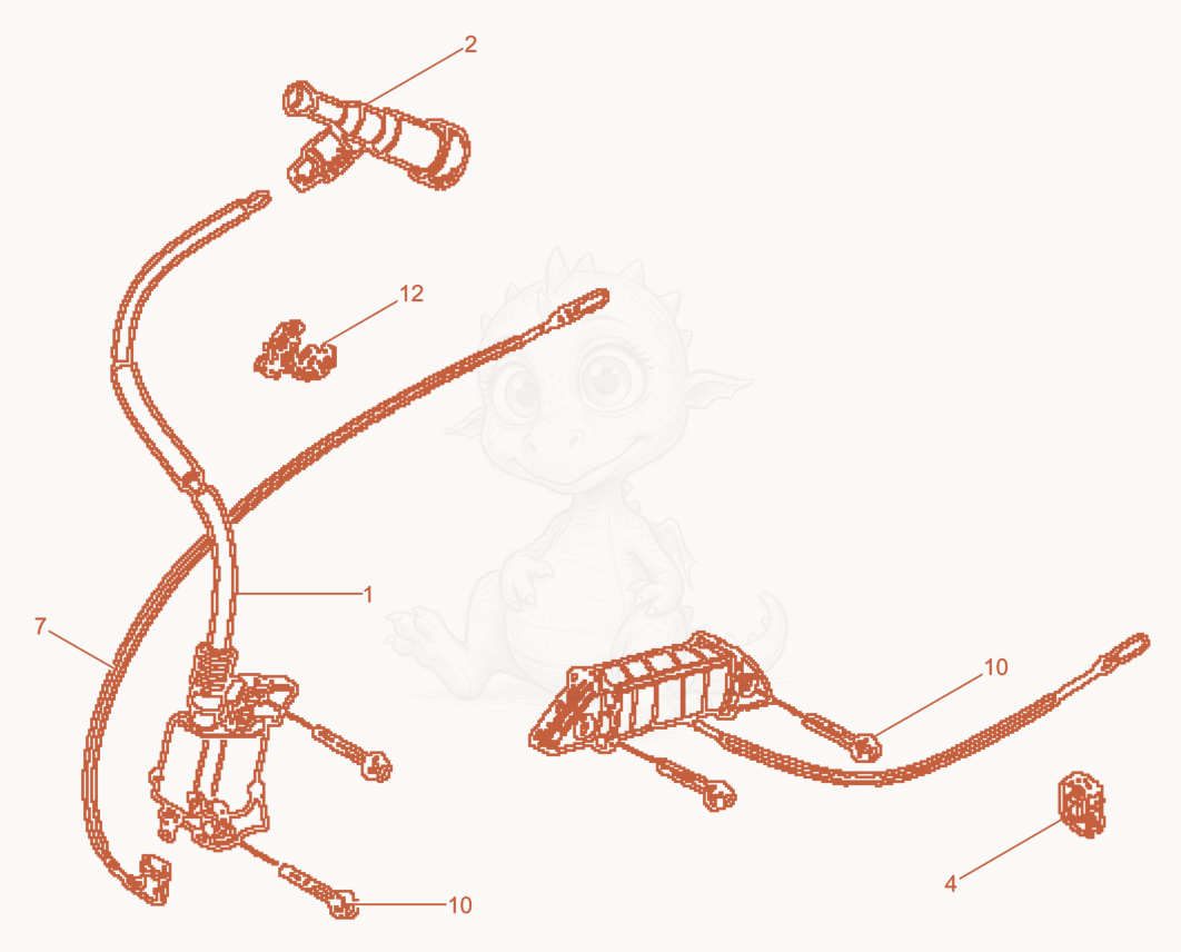 Exploded parts diagram of the Ignition Coil of a Wacker Neuson BPU3545AUS, with numbered balloons