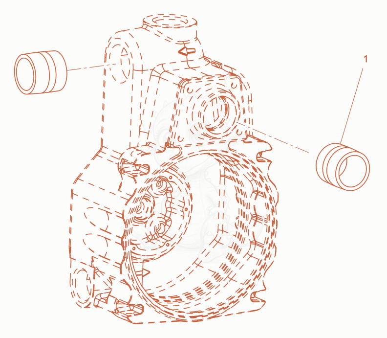 Exploded parts diagram of the Nipple fitting of a Wacker Neuson PT2A, with numbered balloons