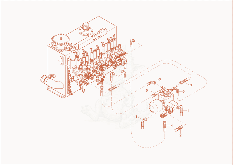 Exploded parts diagram of the INST. PILOT OIL SUPPLY UNIT of a Wacker Neuson 6002RD, with numbered balloons
