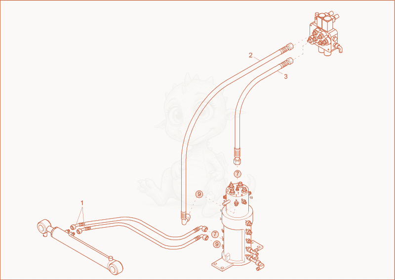 Exploded parts diagram of the TELESCOPIC CYLINDER INSTALLATION of a Wacker Neuson 2003, with numbered balloons