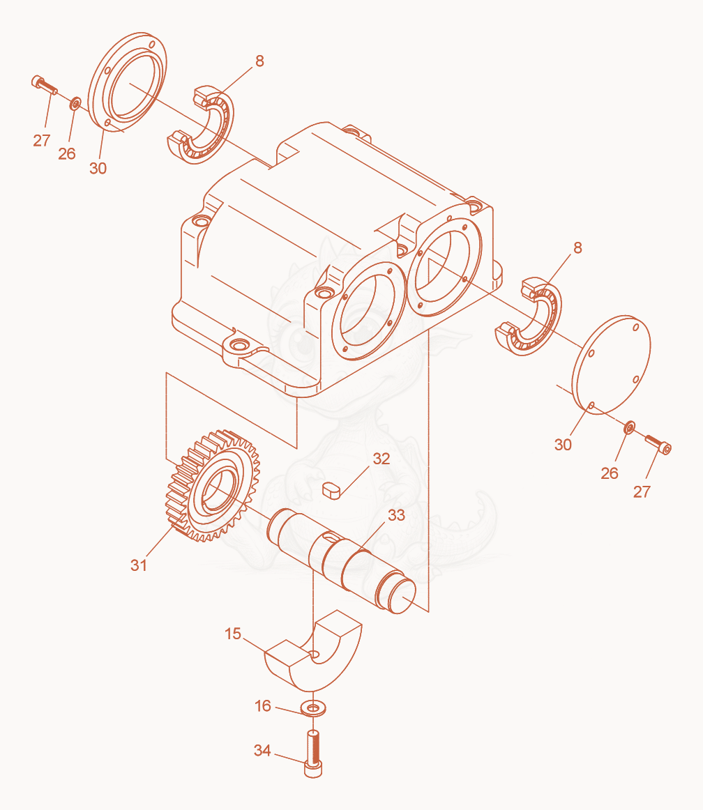 Exploded parts diagram of the Exciter cpl. of a Wacker Neuson DPU2870, with numbered balloons
