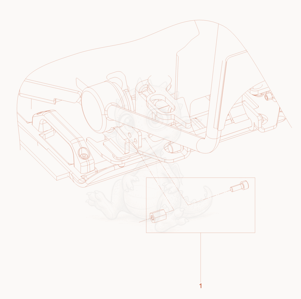 Exploded parts diagram of the Lock Shackle of a Wacker Neuson VP1340AWLOXAM, with numbered balloons