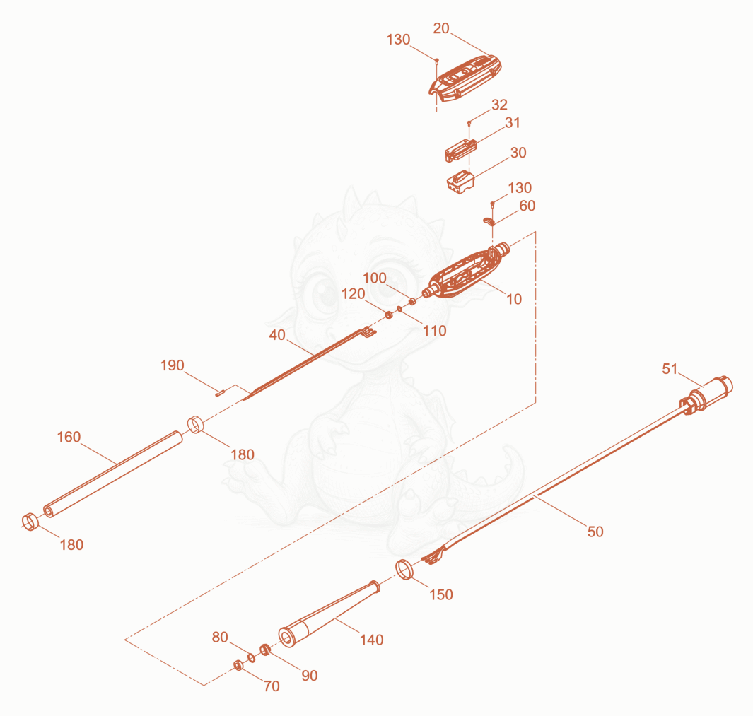 Exploded parts diagram of the Hose Connection cpl. of a Wacker Neuson IREN38/042/5GV, with numbered balloons