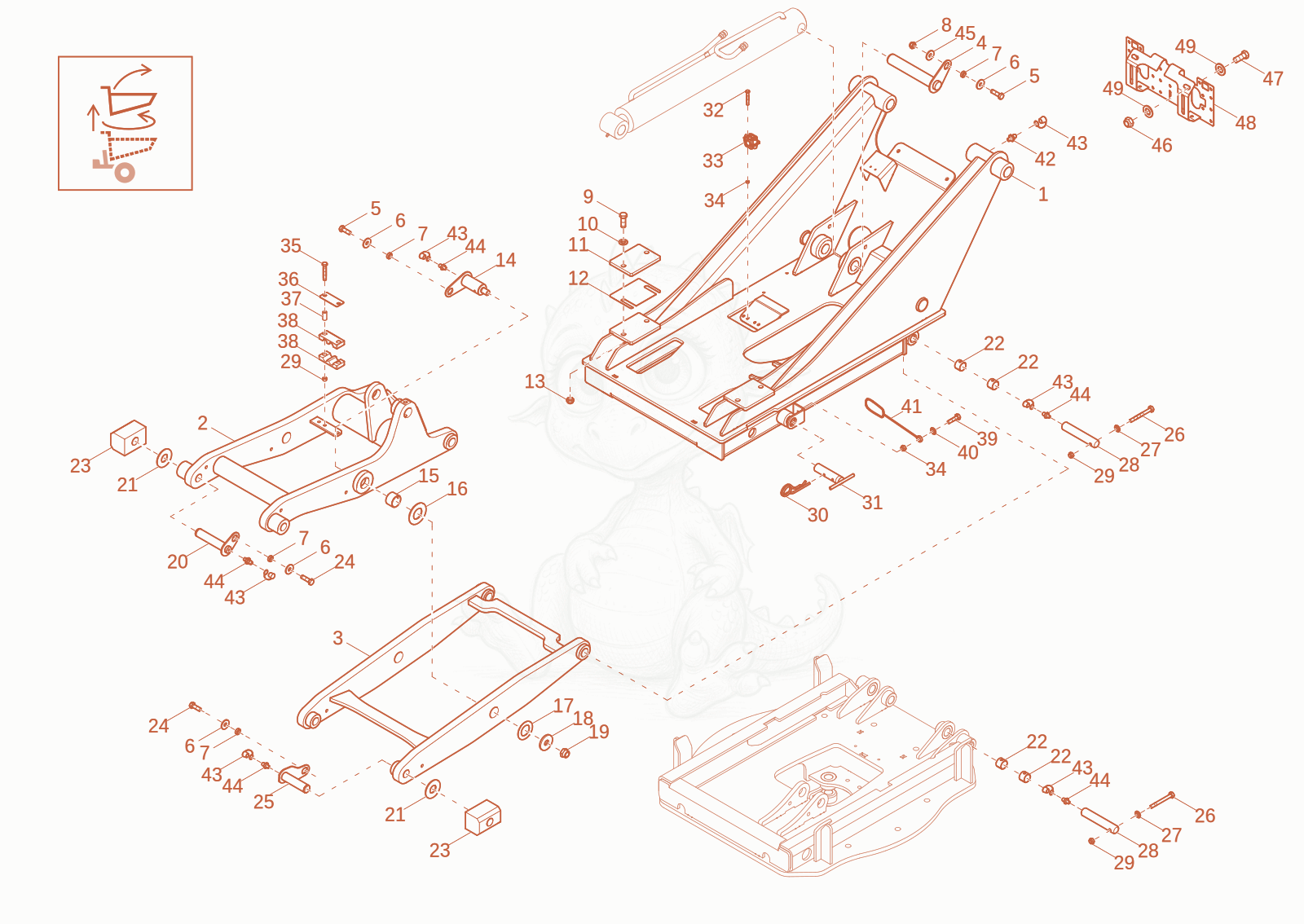 Exploded parts diagram of the CONSOLE (OPTION) of a Wacker Neuson DW20-2, with numbered balloons