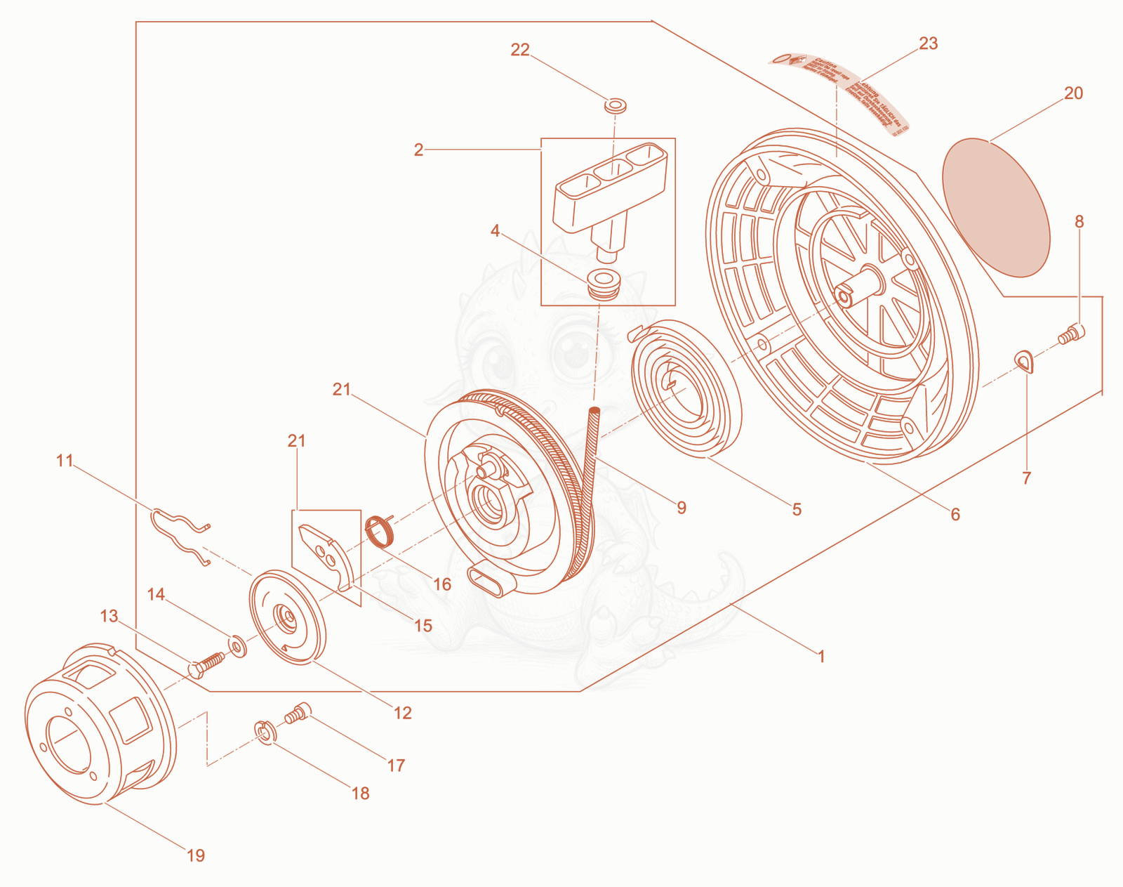 Exploded parts diagram of the Exhaust Silencer of a Wacker Neuson XPSKMAT, with numbered balloons