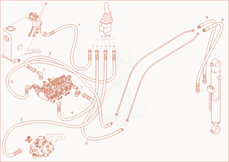 Exploded parts diagram of the BUCKET OPERATION of a Wacker Neuson 2404, with numbered balloons