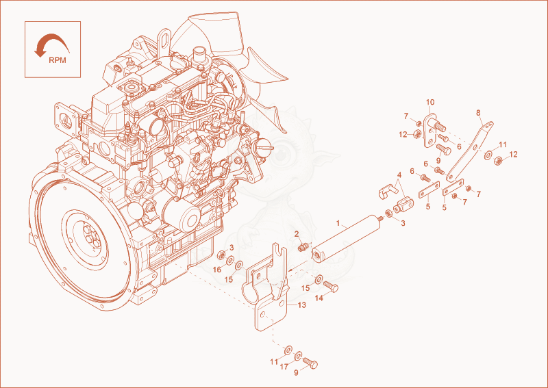 Exploded parts diagram of the SPEED CONTROL (OPTION) of a Wacker Neuson EZ26, with numbered balloons