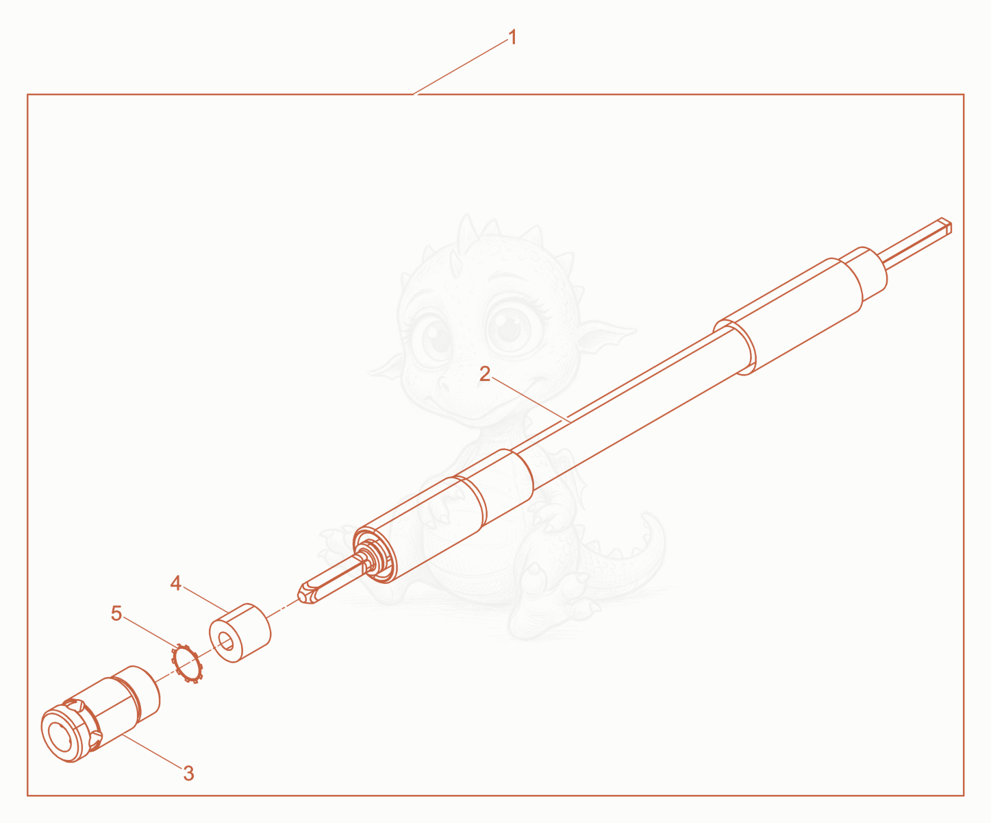 Exploded parts diagram of the Flex Shafts SM 4S of a Wacker Neuson M3000/120/UL, with numbered balloons