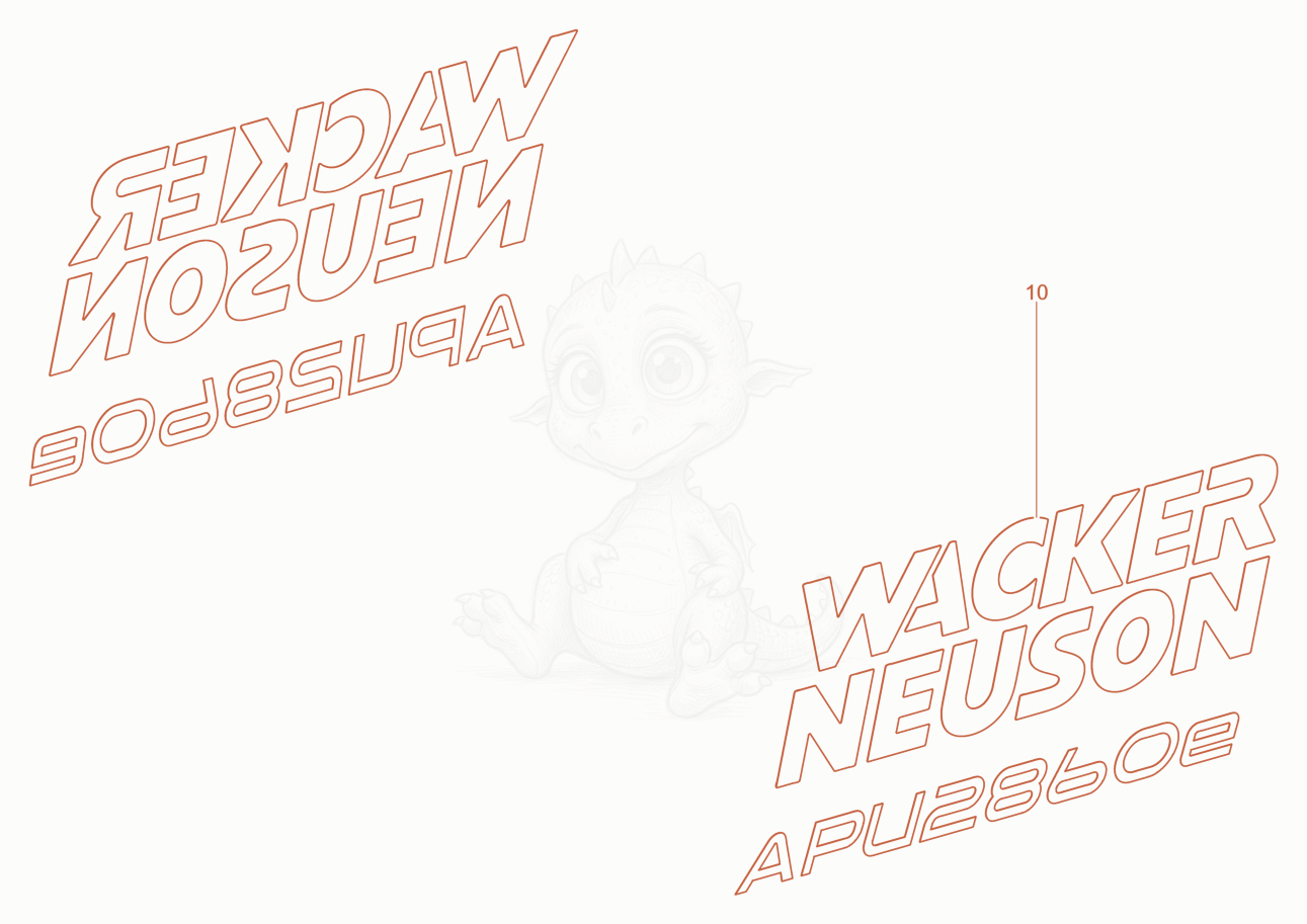 Despiece del Type Label APU2860e de una máquina Wacker Neuson APUKMAT, con globos numerados