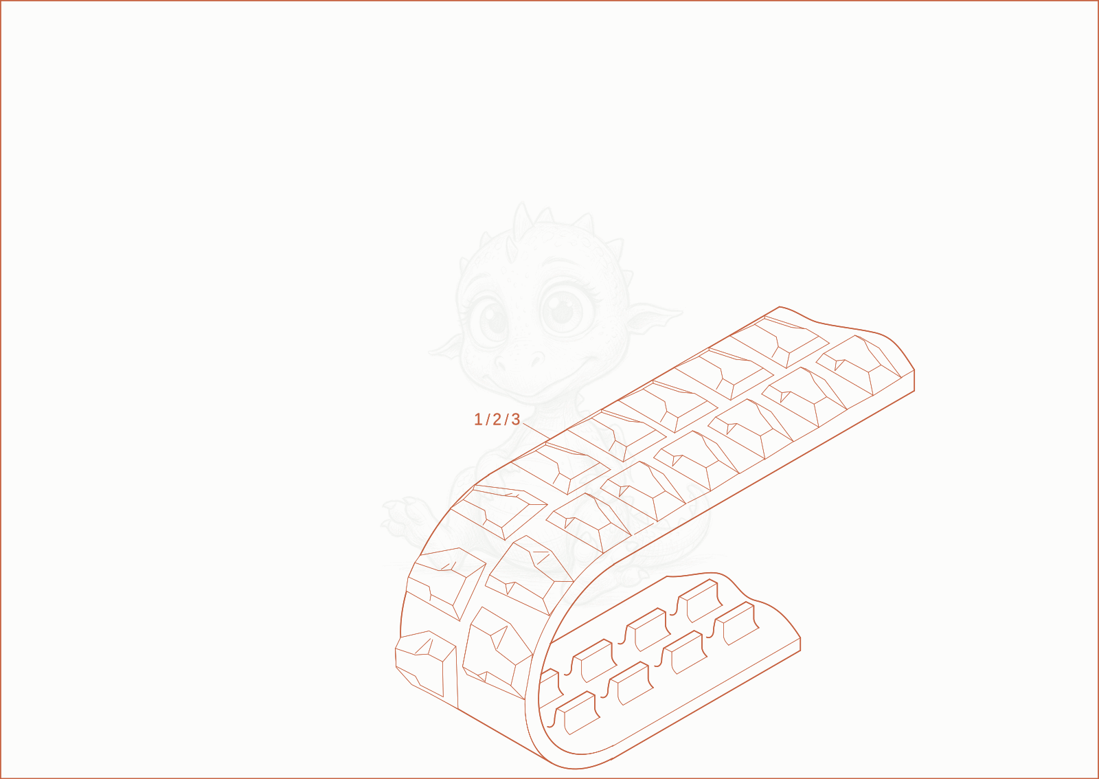 Exploded parts diagram of the rubber track of a Wacker Neuson 8003, with numbered balloons