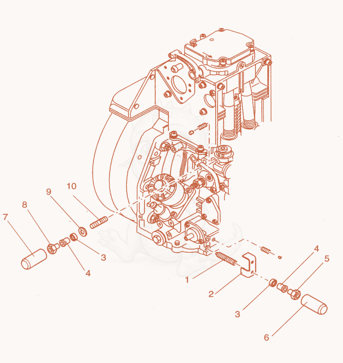 Exploded parts diagram of the EPA of a Wacker Neuson DPU4045H, with numbered balloons