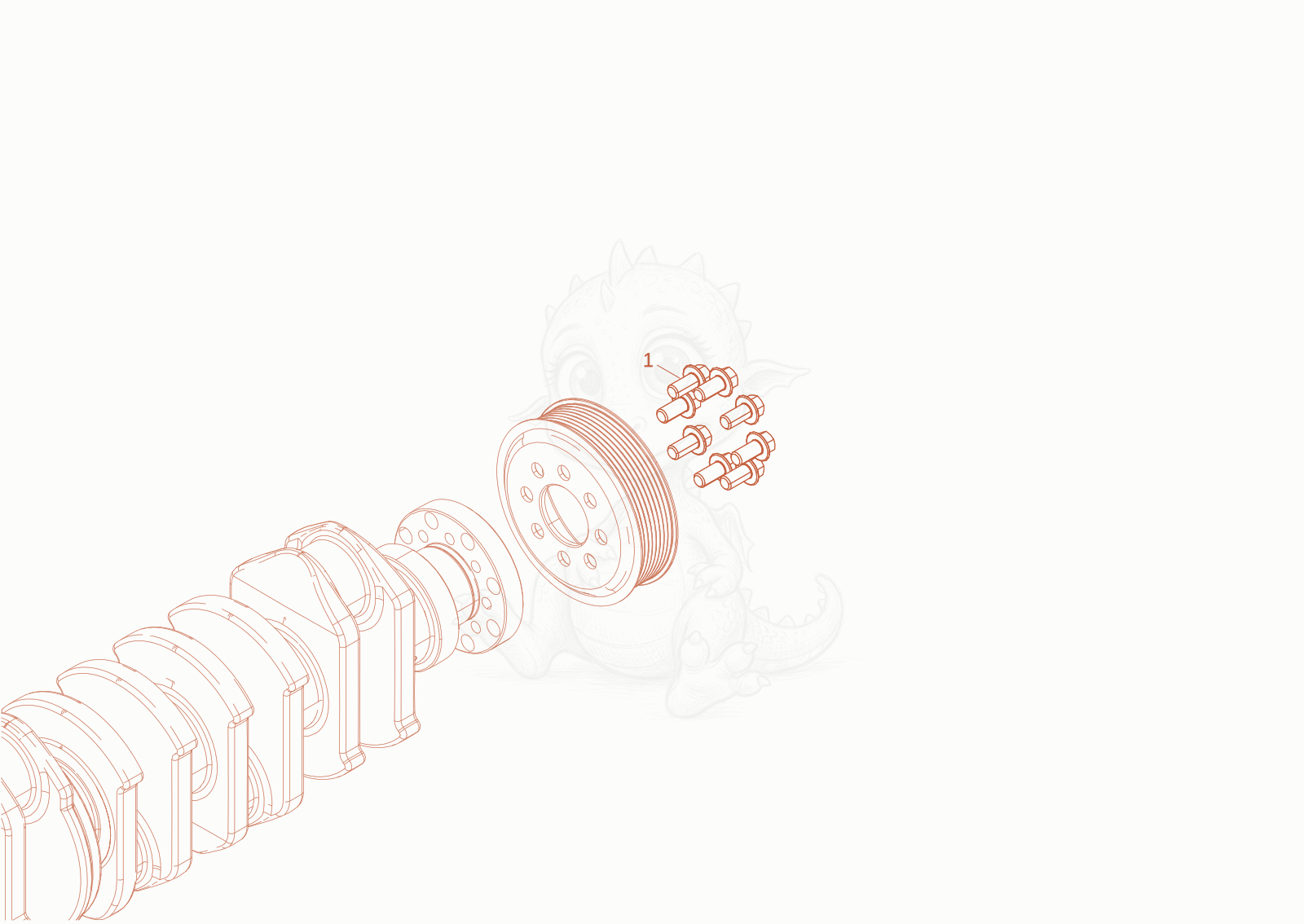 Exploded parts diagram of the Fastening parts of a Wacker Neuson DV90-2, with numbered balloons