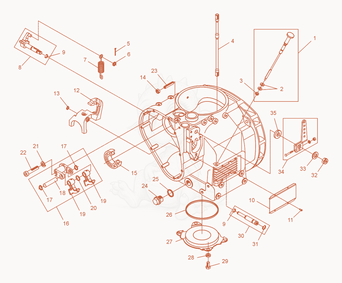 Exploded parts diagram of the Sliding Lever Bracket of a Wacker Neuson DPS3060, with numbered balloons