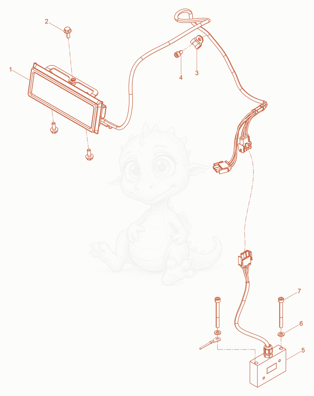 Exploded parts diagram of the Compatec cpl. of a Wacker Neuson DPU110LEC870, with numbered balloons
