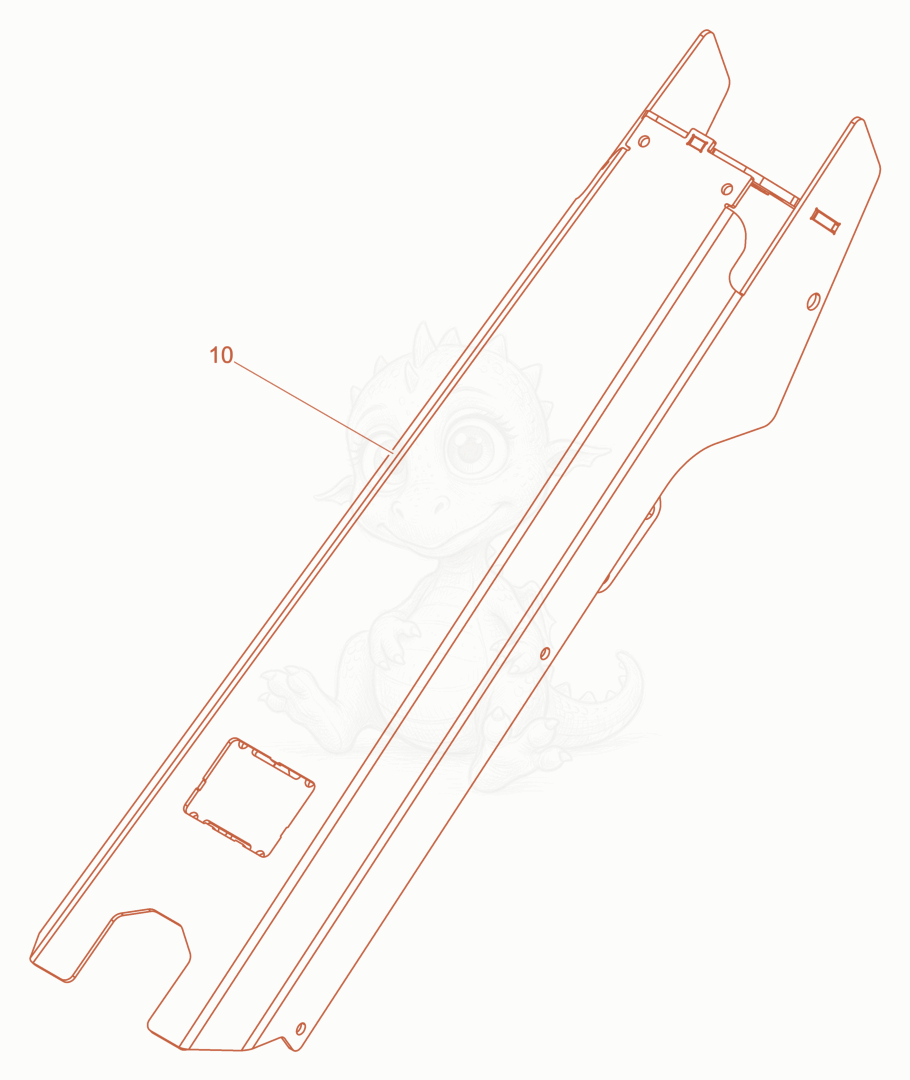 Exploded parts diagram of the Center pole of a Wacker Neuson DPU5275HE, with numbered balloons