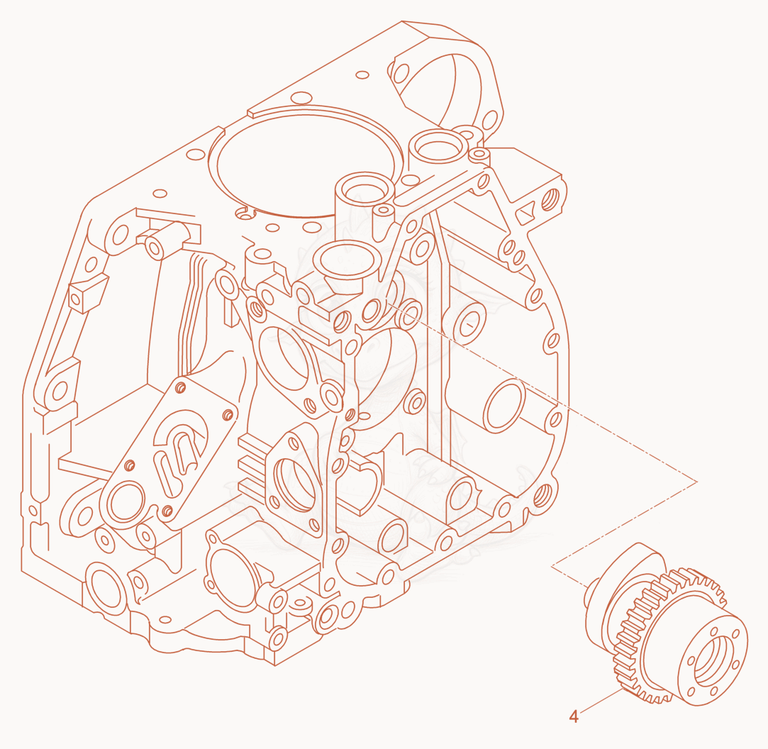 Exploded parts diagram of the Camshaft of a Wacker Neuson DPU4045H, with numbered balloons