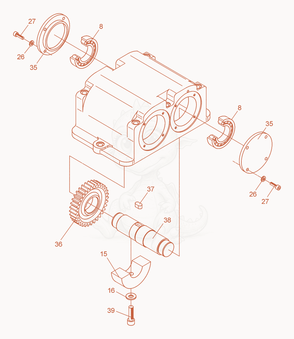 Exploded parts diagram of the Exciter cpl. of a Wacker Neuson BPU2450A, with numbered balloons