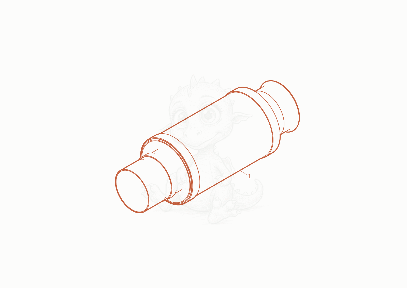 Despiece del shock absorber de una máquina Wacker Neuson DV90-2, con globos numerados