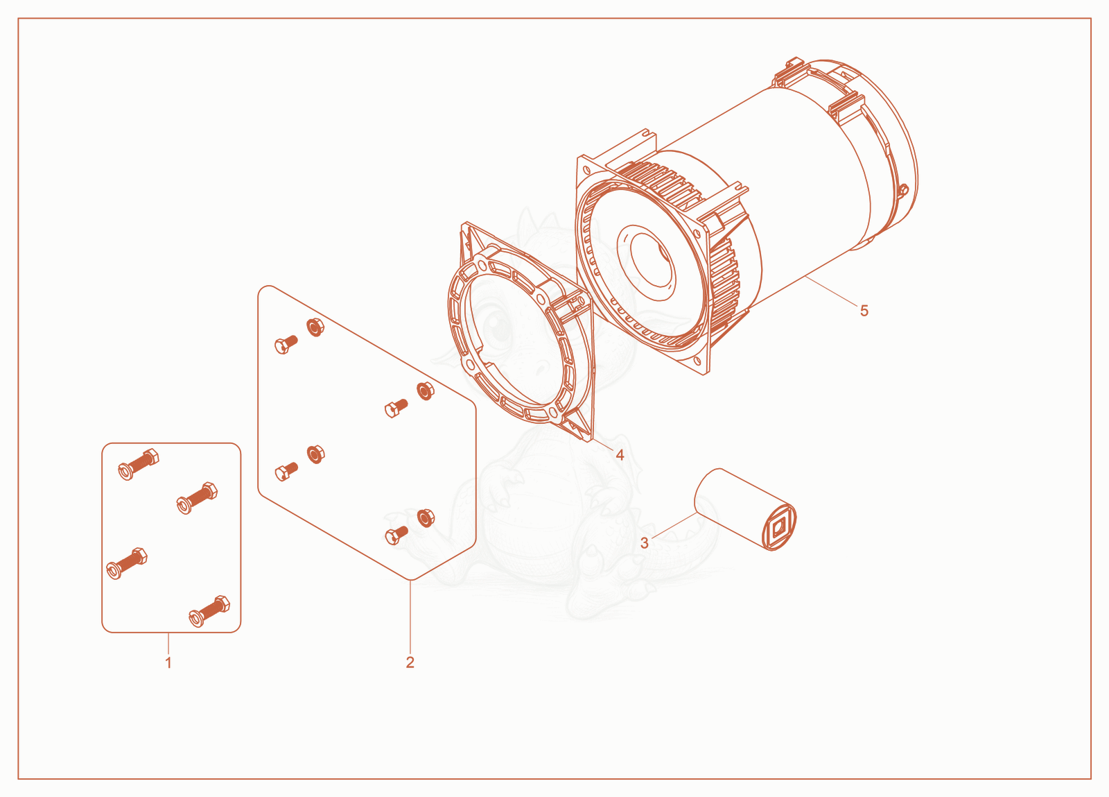 Exploded parts diagram of the Alternator Complete of a Wacker Neuson GP4000A, with numbered balloons